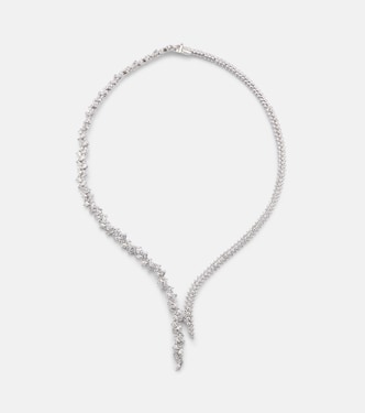 Collana in oro bianco 18kt con diamanti | Yeprem