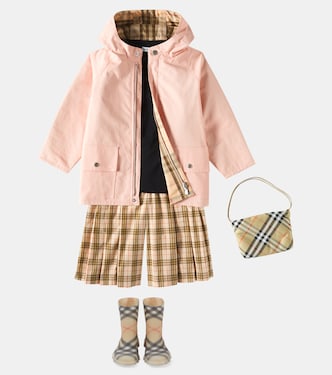 Wendbarer Regenmantel Burberry Check | Burberry Kids