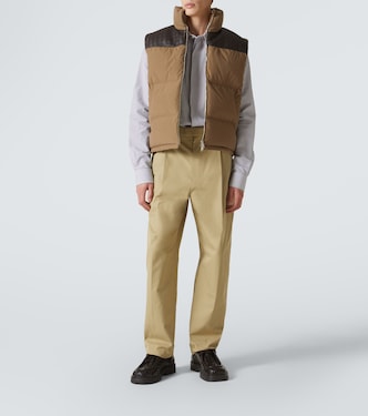 Daunenweste Intrecciato aus Baumwollpopeline | Bottega Veneta