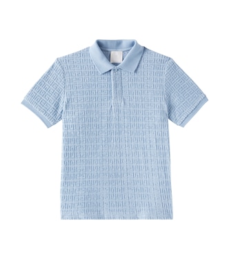 Polo 4G in spugna di cotone jacquard | Givenchy Kids