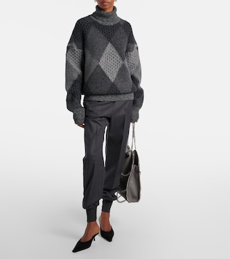 Mid-rise wool tapered sweatpants | Stella McCartney