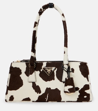 Galleria Small calf hair shoulder bag | Prada