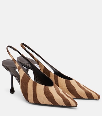 Isa 80 calf hair slingback pumps | Jimmy Choo
