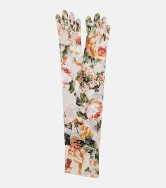Sheer floral gloves | Magda Butrym