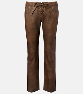 Vanel leather straight pants | Isabel Marant