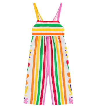 Floral striped cotton jumpsuit | Fábula