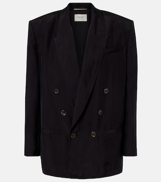 Double-breasted silk blazer | Saint Laurent