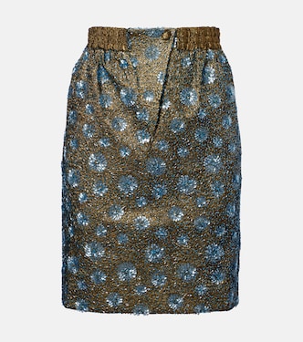 Floral sequined pencil skirt | Jacques Wei