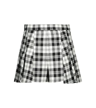 Shorts in lana vergine a quadri | REDValentino