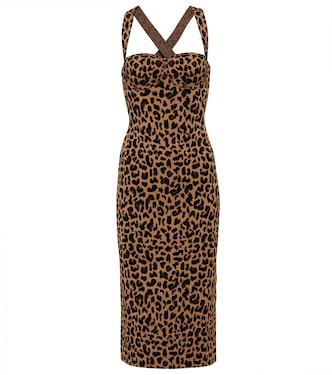 Diana jacquard velvet midi dress | Galvan