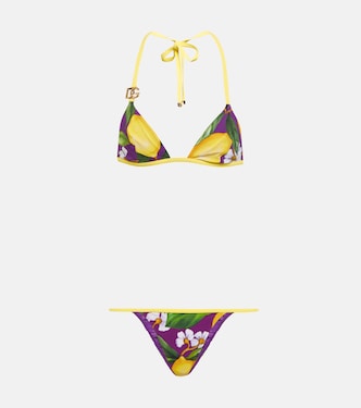 Bikini triangular estampado | Dolce&Gabbana