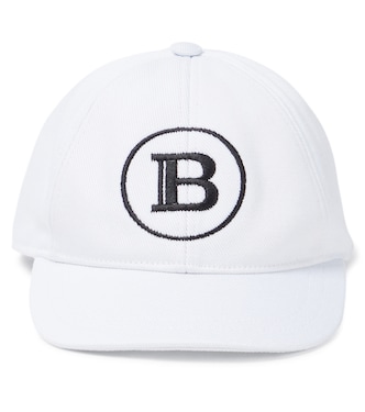 Logo cotton baseball cap | Balmain Kids