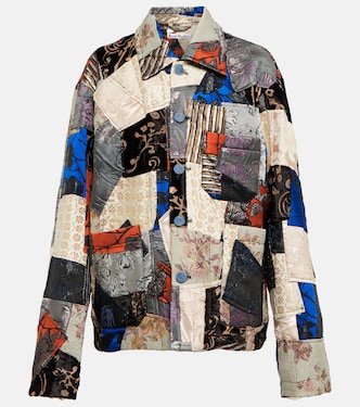 Chaqueta de patchwork de jacquard | Acne Studios