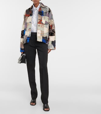 Chaqueta de patchwork de jacquard | Acne Studios