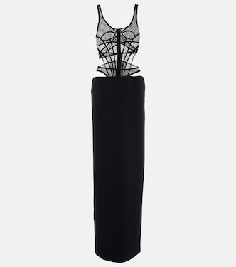 Lace corset gown | David Koma