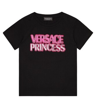 Camiseta de algodón con logo | Versace Kids
