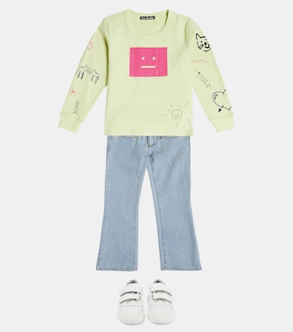 프린트 코튼 탑 | Acne Studios Kids