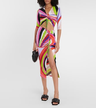 Iride gathered jersey crop top | Pucci