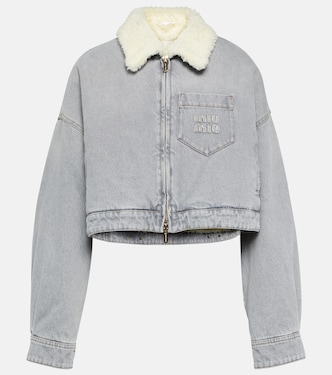 Cropped-Jeansjacke | Miu Miu