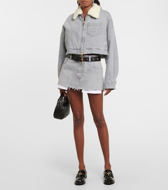Cropped-Jeansjacke | Miu Miu