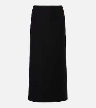 Midirock aus Crêpe Couture  | Valentino