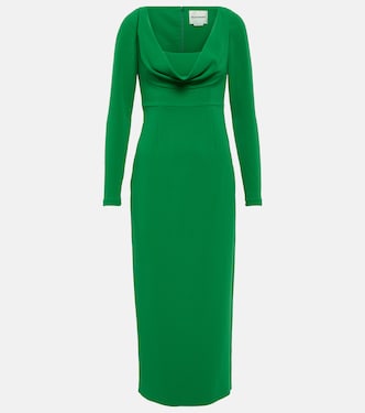 Cowl neck cady midi dress | Roland Mouret