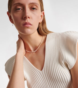 Collier Gradient en or 18 ct, perles et diamant | Persée