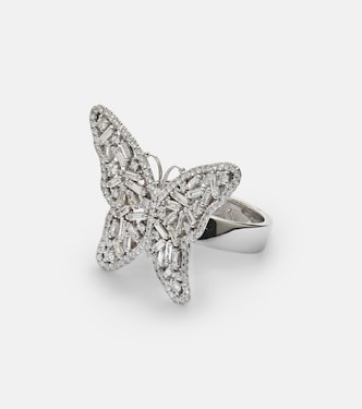 Bague Fireworks Butterfly en or blanc 18 ct et diamants | Suzanne Kalan