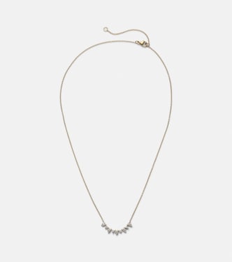Halskette Perfect Pear aus 10kt Gelbgold mit Diamanten | Stone and Strand