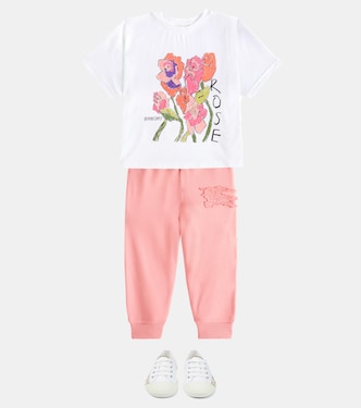 T-shirt in jersey di cotone con stampa | Burberry Kids