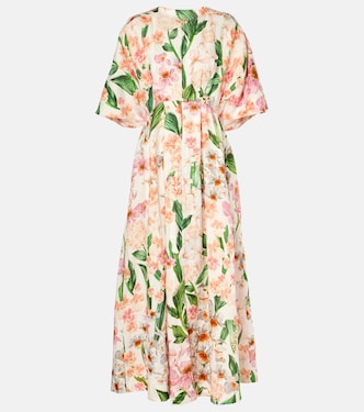 Bedrucktes Maxikleid Gesto aus Leinen | Agua by Agua Bendita