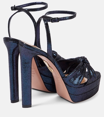 Cupid Plateau 130 satin platform sandals | Aquazzura
