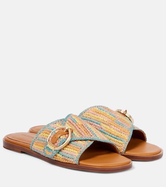 Irme raffia slides | Clergerie