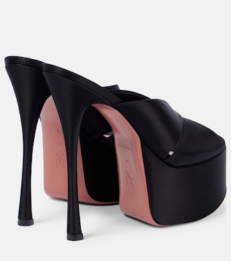 Pantoletten Salma 155 aus Satin | Amina Muaddi