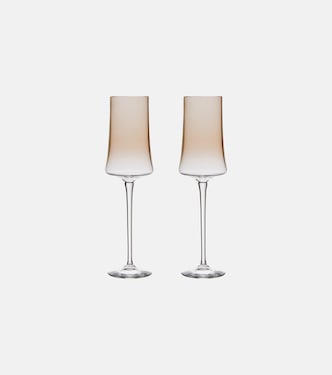 Set of 2 champagne flute glasses | Brunello Cucinelli