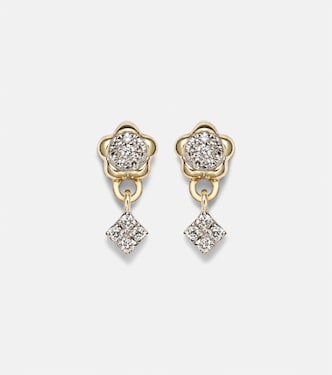 Ohrringe Richie aus 10kt Gelbgold mit Diamanten | Stone and Strand