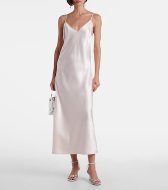 Silk satin slip dress | Joseph