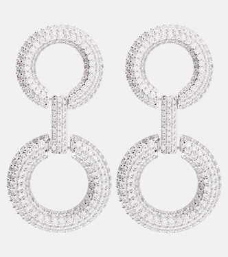 Crystal-embellished earrings | Self-Portrait