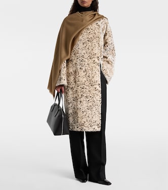 Cappotto in shearling con stampa | Toteme