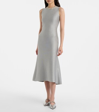 Verziertes Cocktailkleid aus Lamé | McQueen