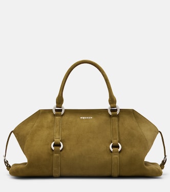 Farringdon Medium suede tote bag | McQueen