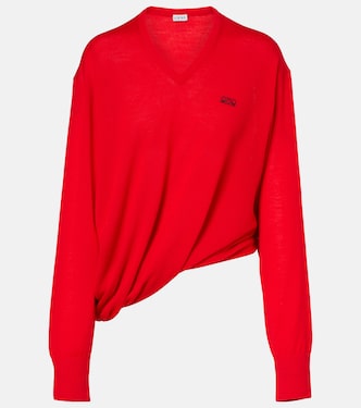 Double L asymmetric wool sweater | Loewe