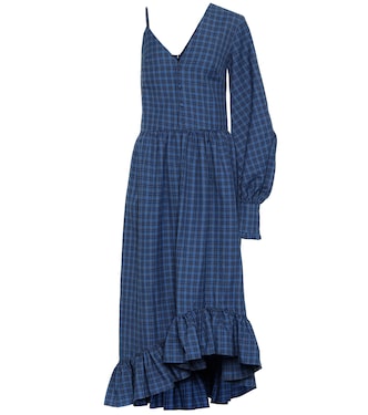 Robe asymétrique à carreaux | Rokh