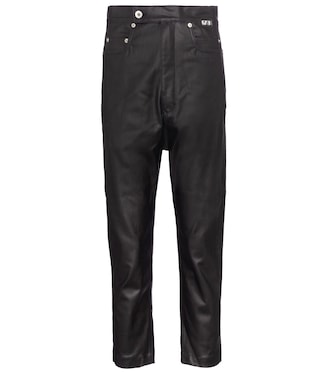 DRKSHDW jeans cropped laqueados | Rick Owens