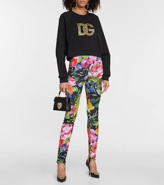 Leggings de tiro alto con fuseau | Dolce&Gabbana