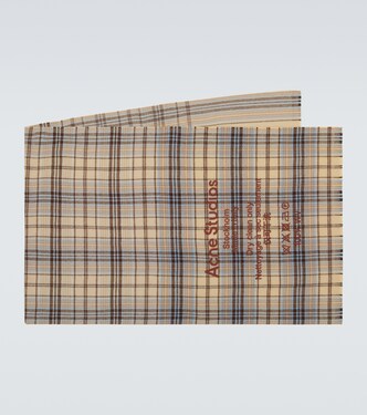 Bufanda de lana de cuadros | Acne Studios