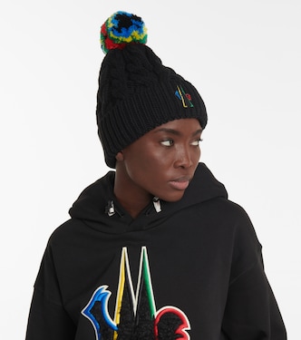 Bonnet en laine vierge à logo | Moncler Grenoble