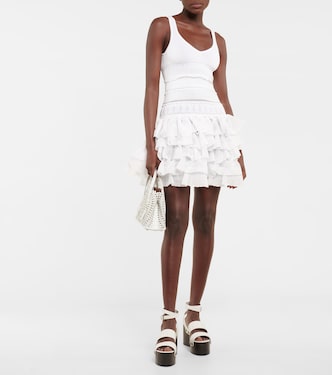 Miniabito in maglia con volant | Alaïa