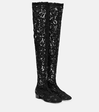 Botas mosqueteras con encaje | Valentino Garavani