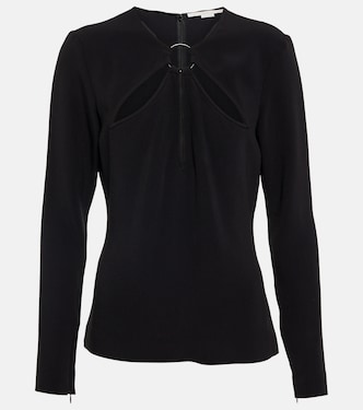 Cut out crêpe top | Stella McCartney